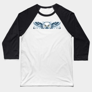 Owl Flying 2 Baseball T-Shirt